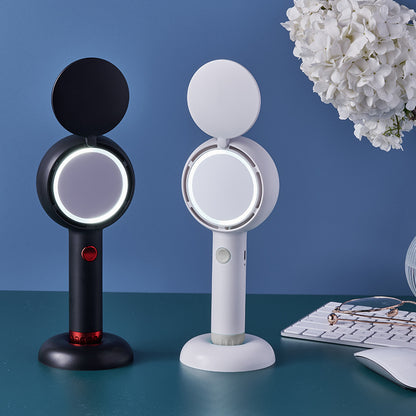 AUREVIAN Handheld Portable Mute USB Rechargeable Fan With Light