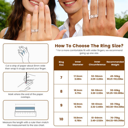 AUREVIAN Smart Ring Health Tracker Fitness Sleep Stress HRV Tracker With Charging Case Magnetic Charging Cable For Women & Men Compatible With IOS & Android 7-Day Battery Life Size 7 Size 8 Size9 Size10