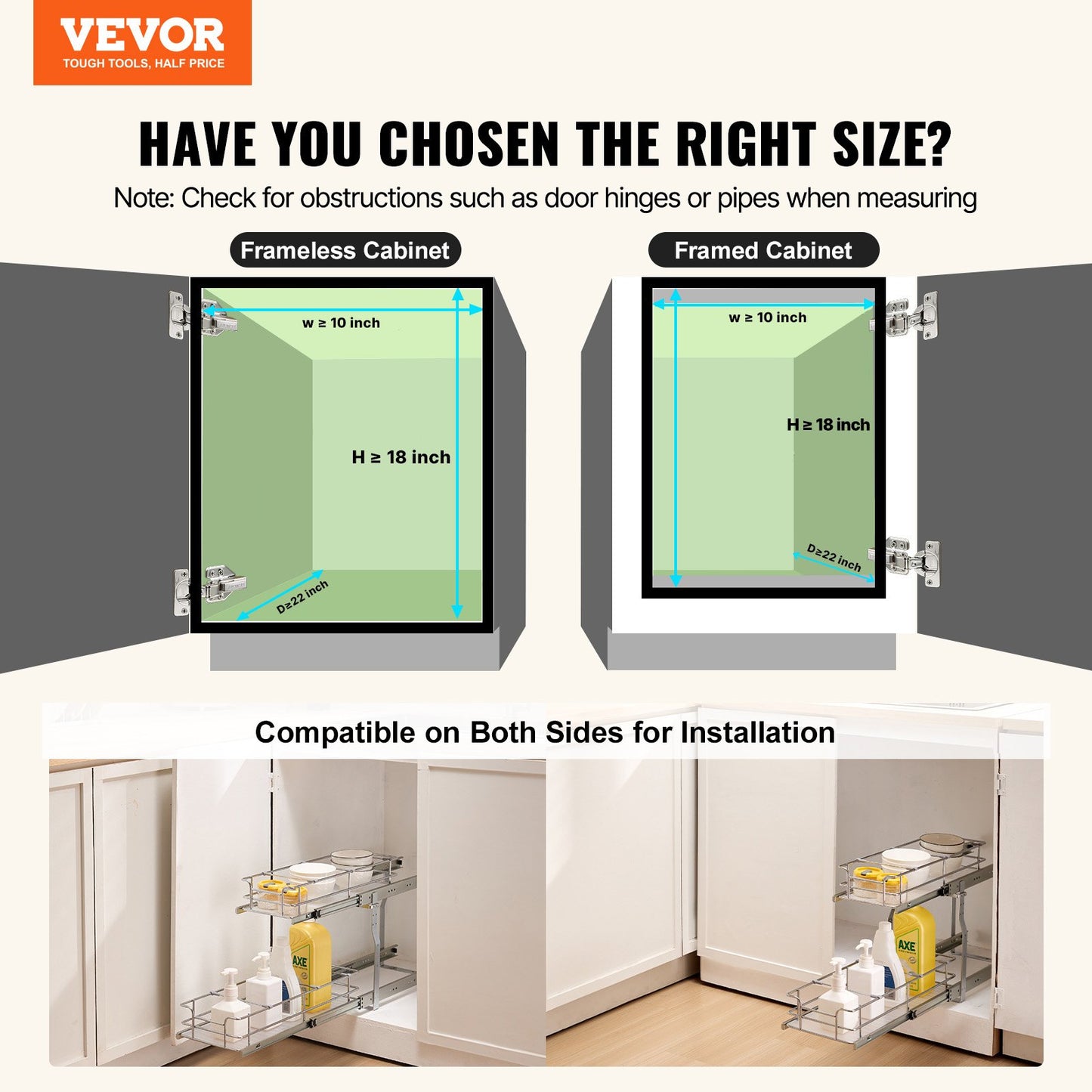 AUREVIAN Under Sink Organizer