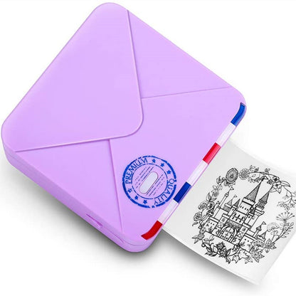 AUREVIAN Pocket Small Mini Bluetooth Handheld Portable Thermal Printer