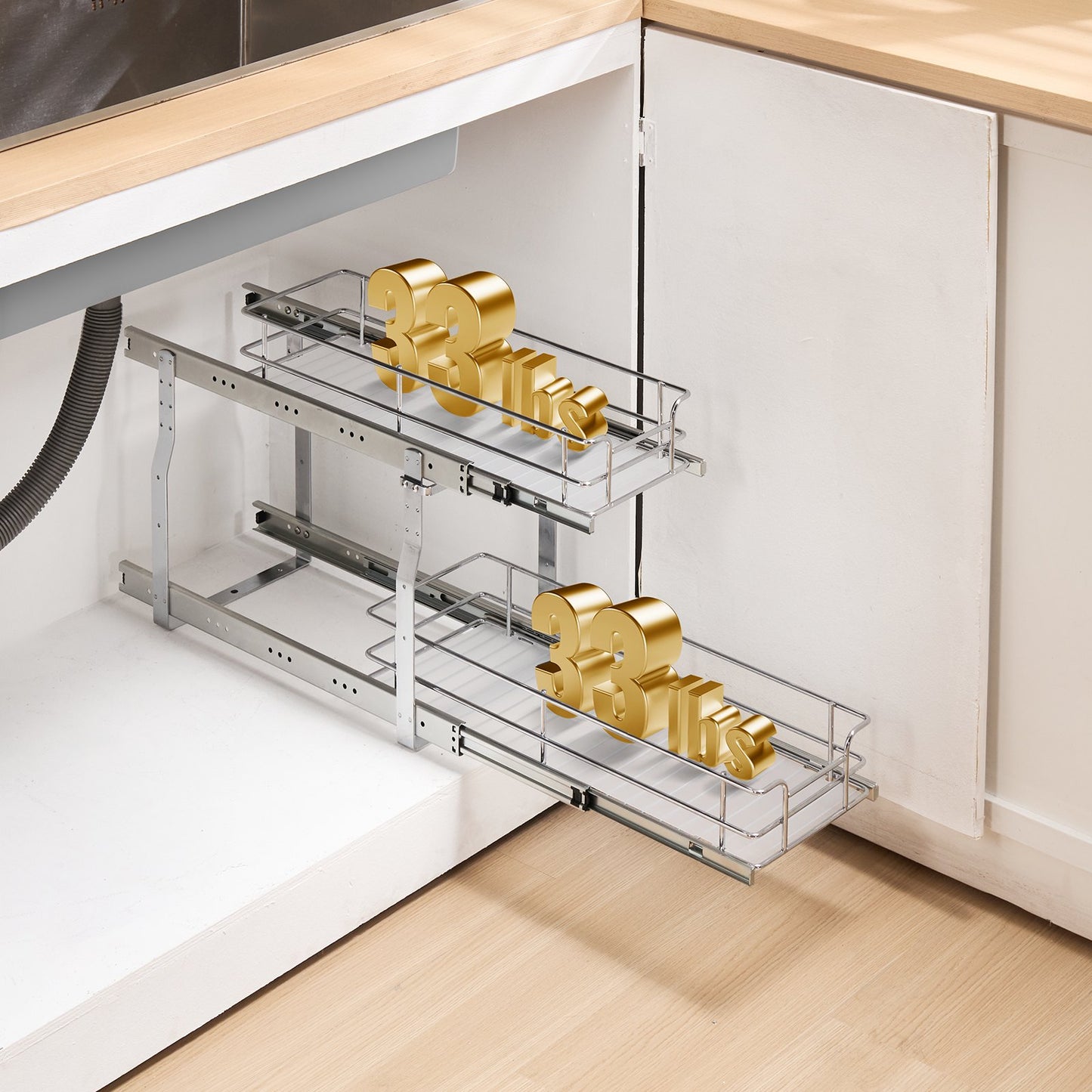 AUREVIAN Under Sink Organizer