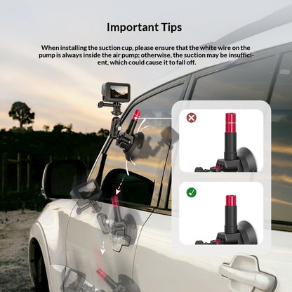 AUREVIAN POV Action Camera Extension Pole With Suction Cup Kit